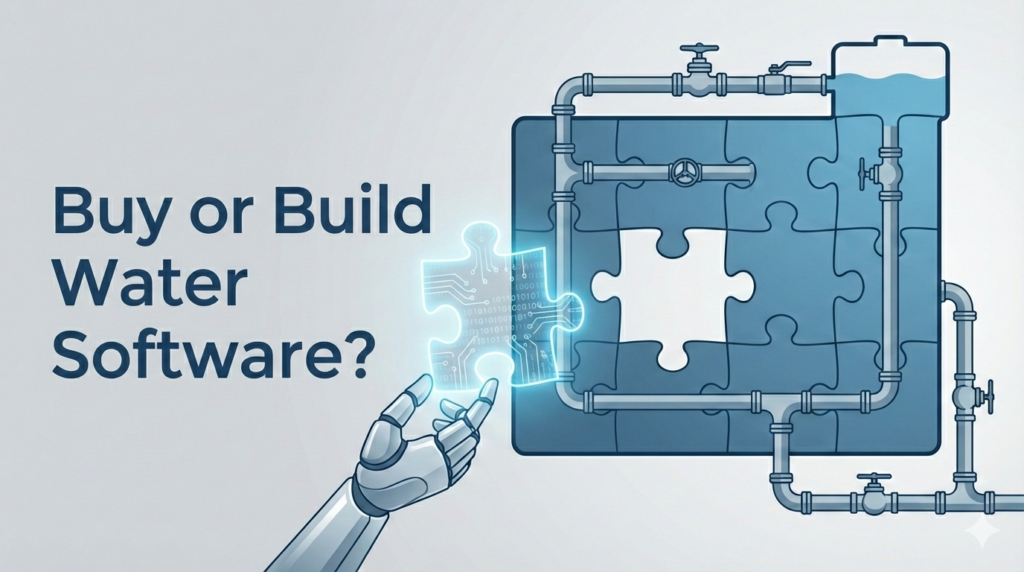 Build vs buy water software decision framework for utilities